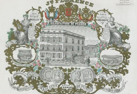 Carte porcelaine de la manufacture de Jean-Joseph Florence à Bruxelles