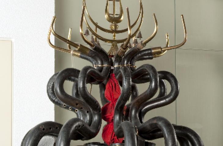 Serpent chandelier, Puurs, Antwerp, end of the 18th century or beginning of the 19th