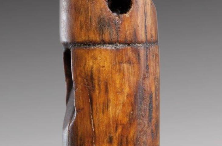 Tabor pipe, submerged town of Reimerswaal, Netherlands, 15th-17th century, inv. 1983.049