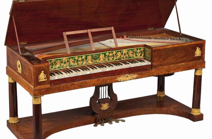 Table piano with Turkish pedal, J. Pfeiffer, Paris, 1818, inv. 3320