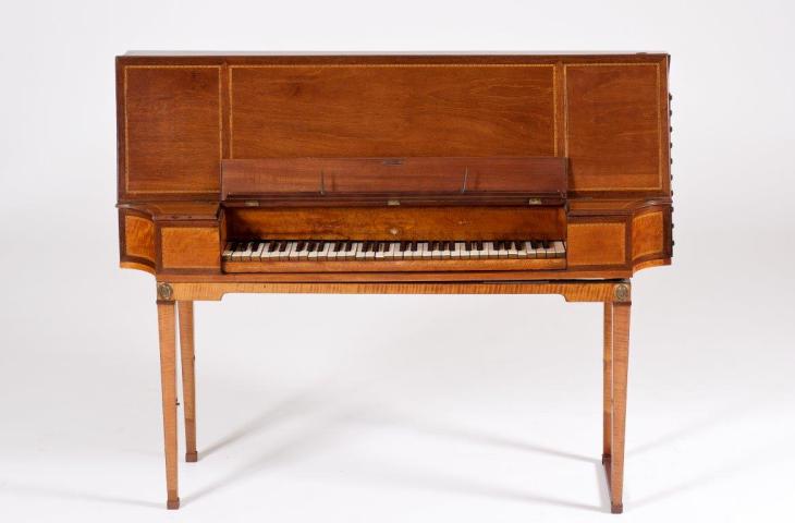 Upright piano (front view), Jean-Joseph Merlin, London, around 1800, inv. 1632