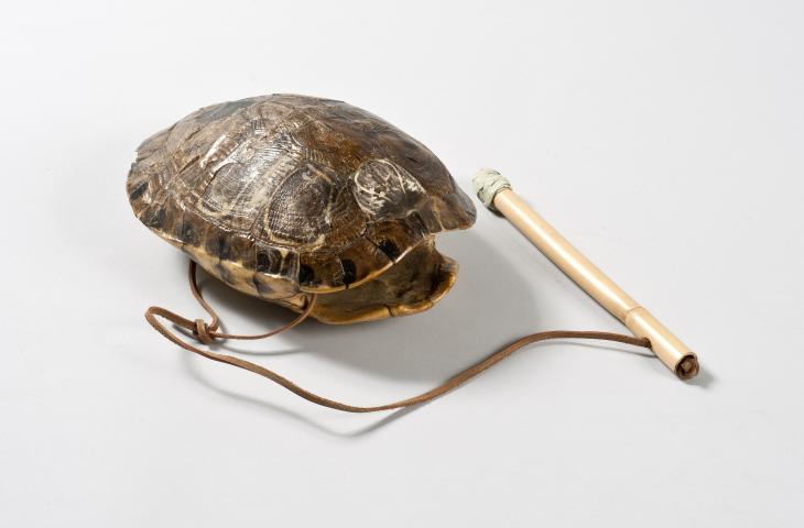 Gong uit rugschild van schildpad, Mexico, voor 1972, inv. 1972.046