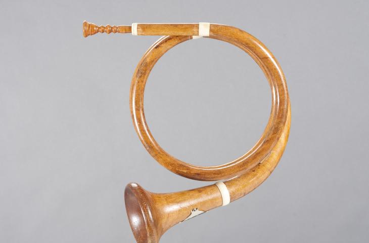 Trompette naturelle en bois, François de Vestibule, 1878, inv. 0573