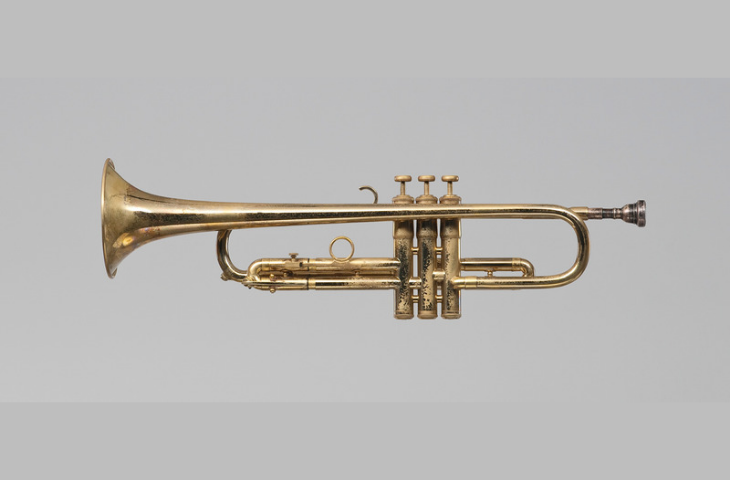 B-flat trumpet (left side), Martin Band Instrument Co., Committee model, Elkhart, 1956, inv. 2017.0005