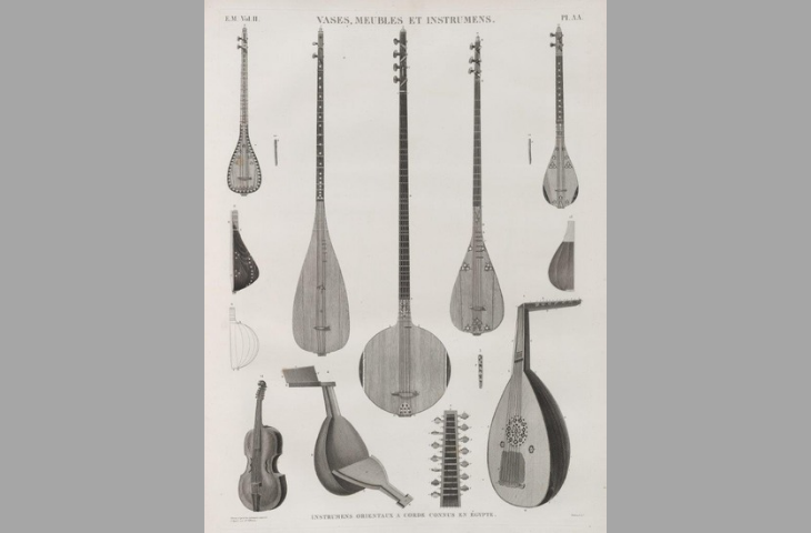 Instrumens (sic) orientaux à corde connus en Égypte, Edme François Jomard, Paris, 1817