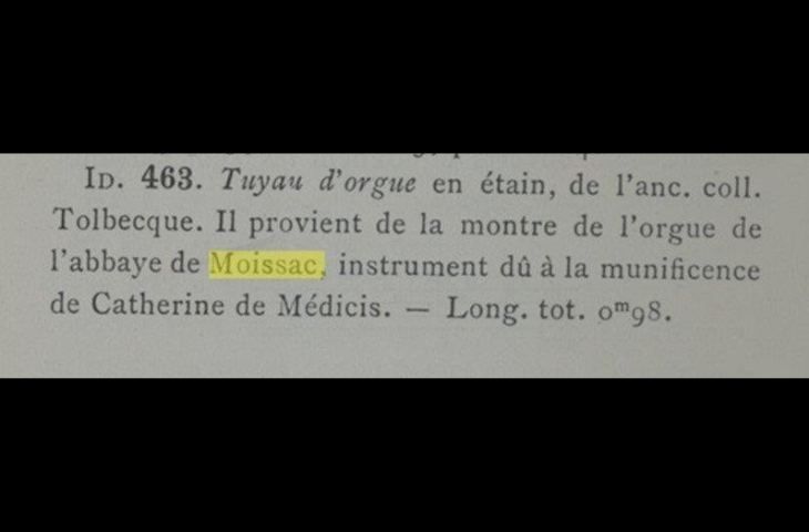 Extract from the descriptive and analytical catalogue of the instrumental museum of the Royal Conservatory of Music in Brussels