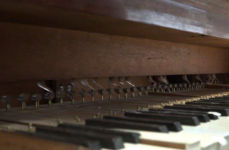 Mécanisme du clavier, piano-viole