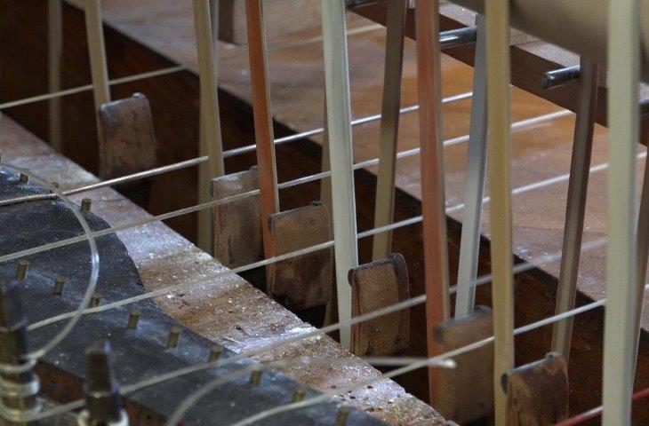 Archets de cuir, piano-viole
